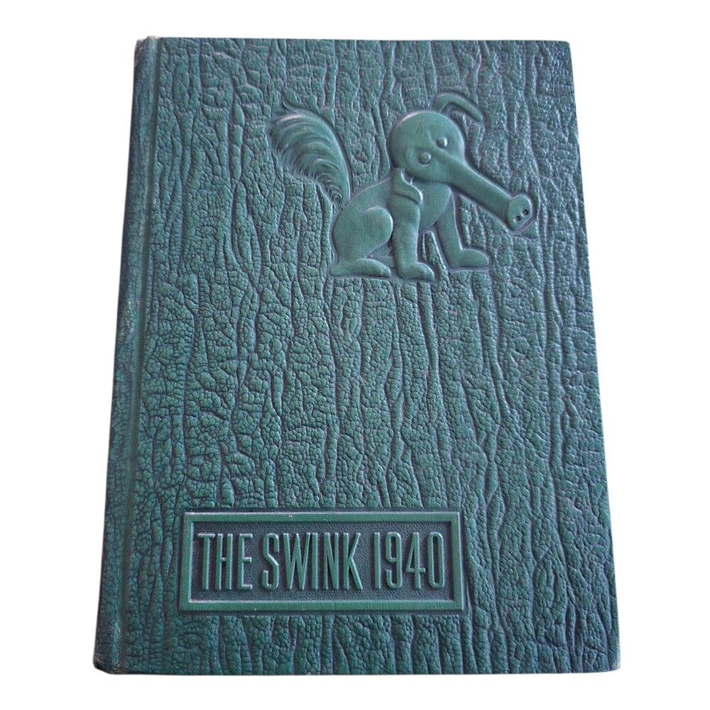 The Swink 1940 Panama Canal Zone Balboa High School Senior Yearbook w Signatures